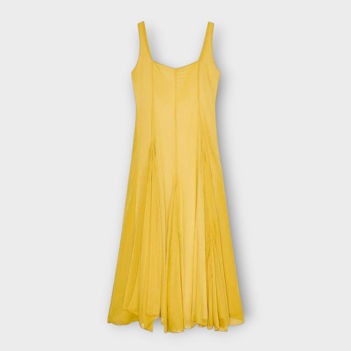 קרמלה | שמלה ארוכה אלגנטית עם רצועות