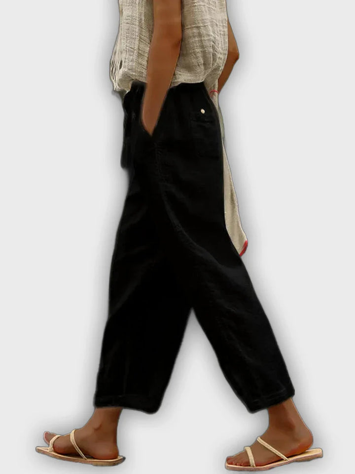 מכנסי כותנה טהורה נוחים בעיצוב אלגנטי