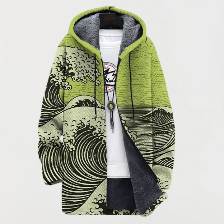 Hoodie גלי אוקיינוס בעיצוב ייחודי