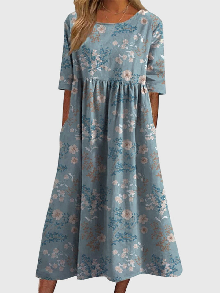 שמלת דג'לה מחמיאה עם רקמה עדינה