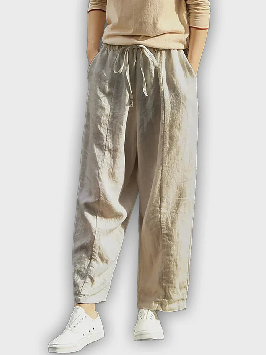 מכנסי כותנה טהורה נוחים בעיצוב אלגנטי