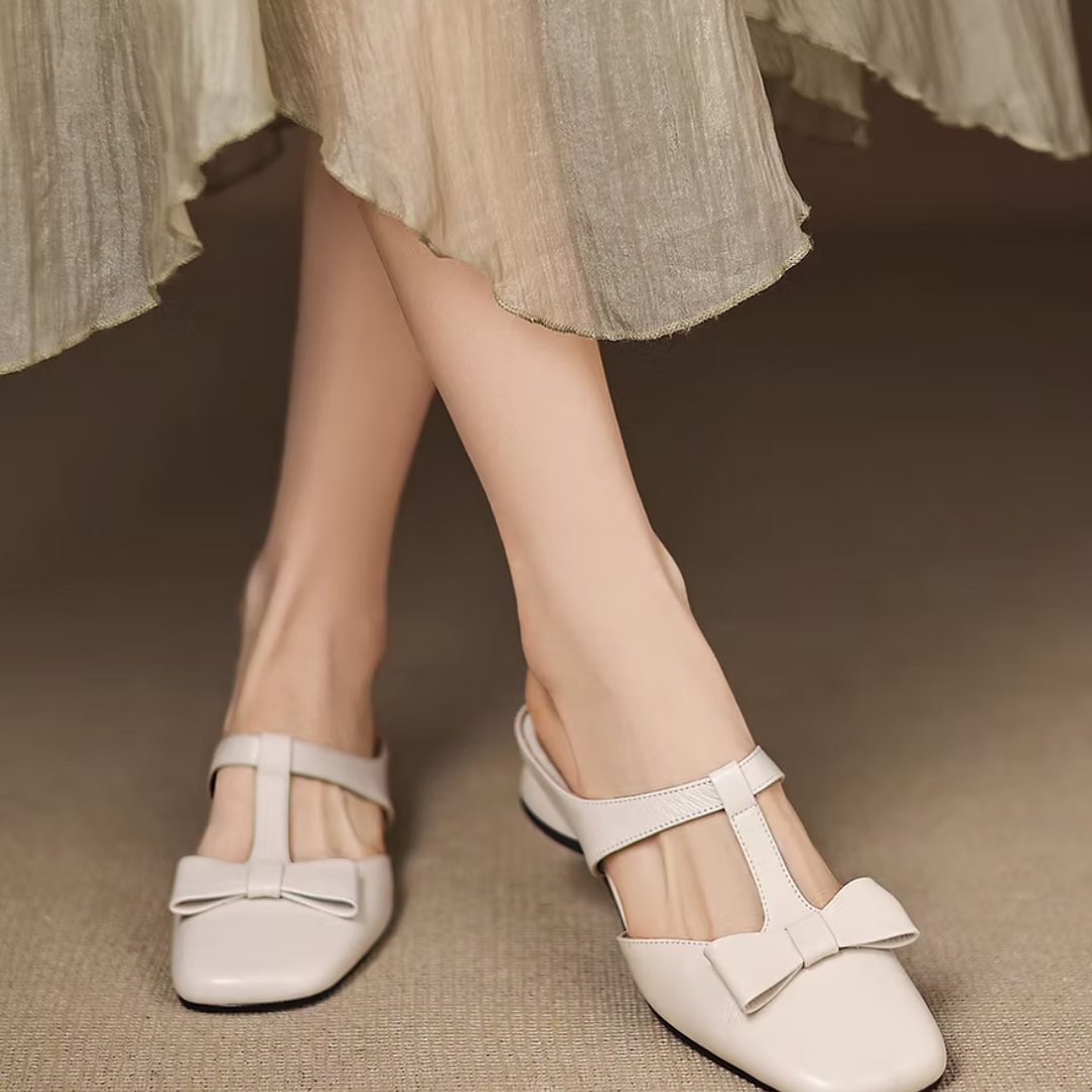 סנדלי לינא עם קצה מרובע לנוחות יומיומית