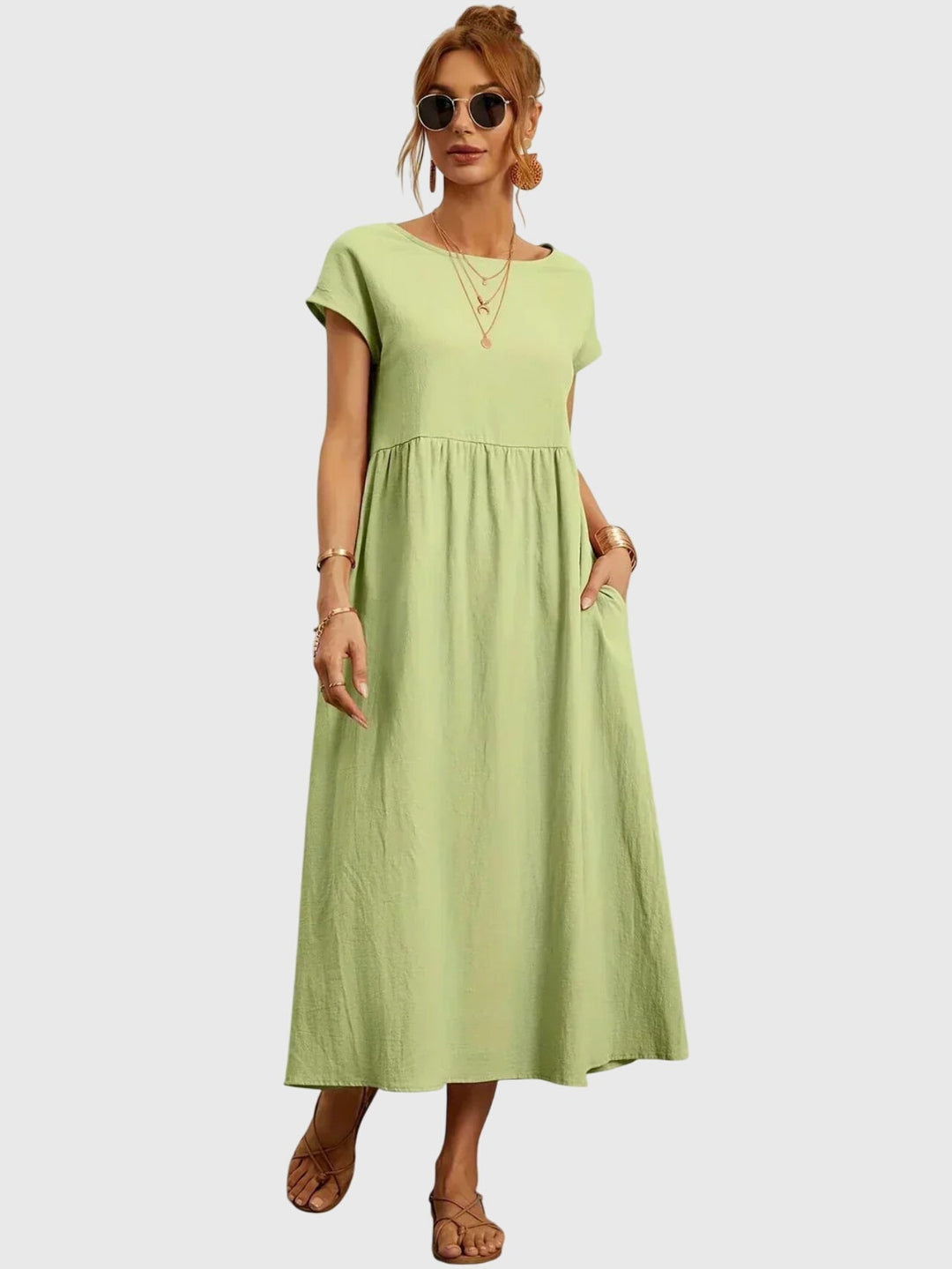 שמלת כיס קז'ואל רפויה ונוחה