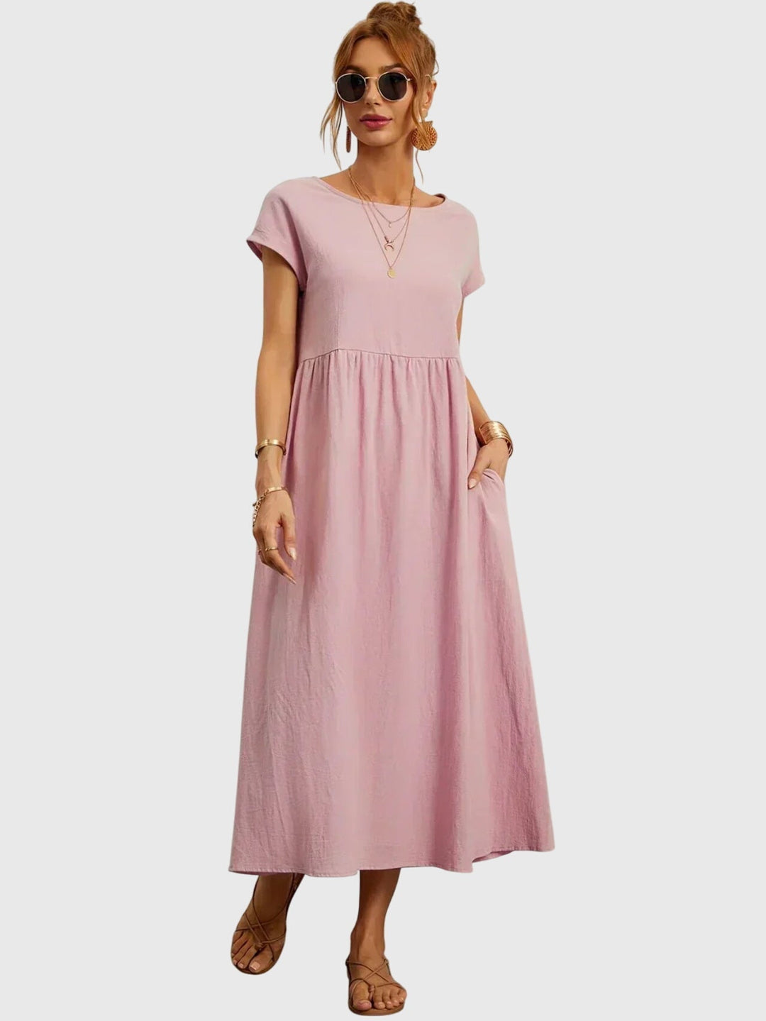 שמלת כיס קז'ואל רפויה ונוחה