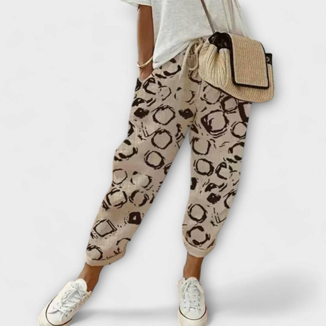 מכנסי כותנה-פשתן נוחים ומודרניים