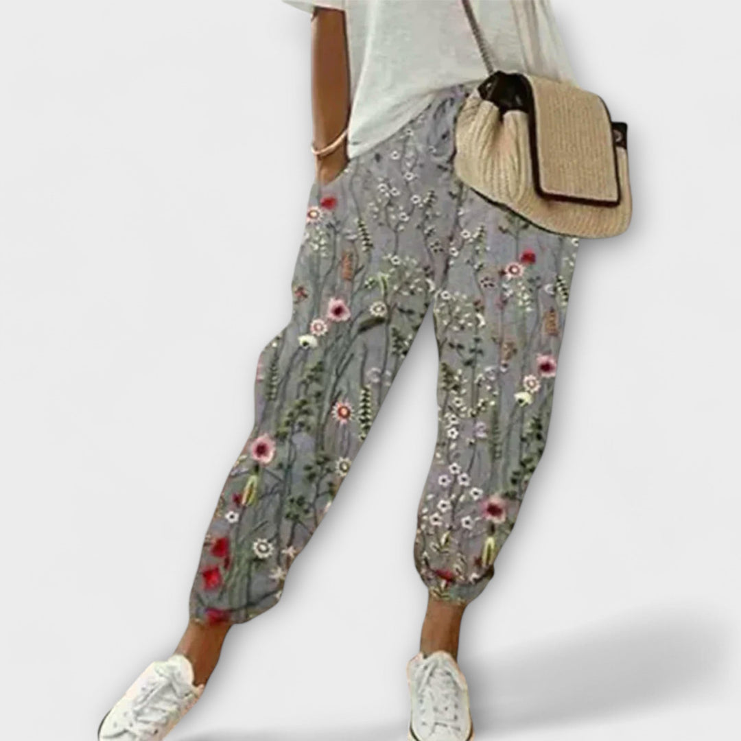 מכנסי כותנה-פשתן נוחים ומודרניים