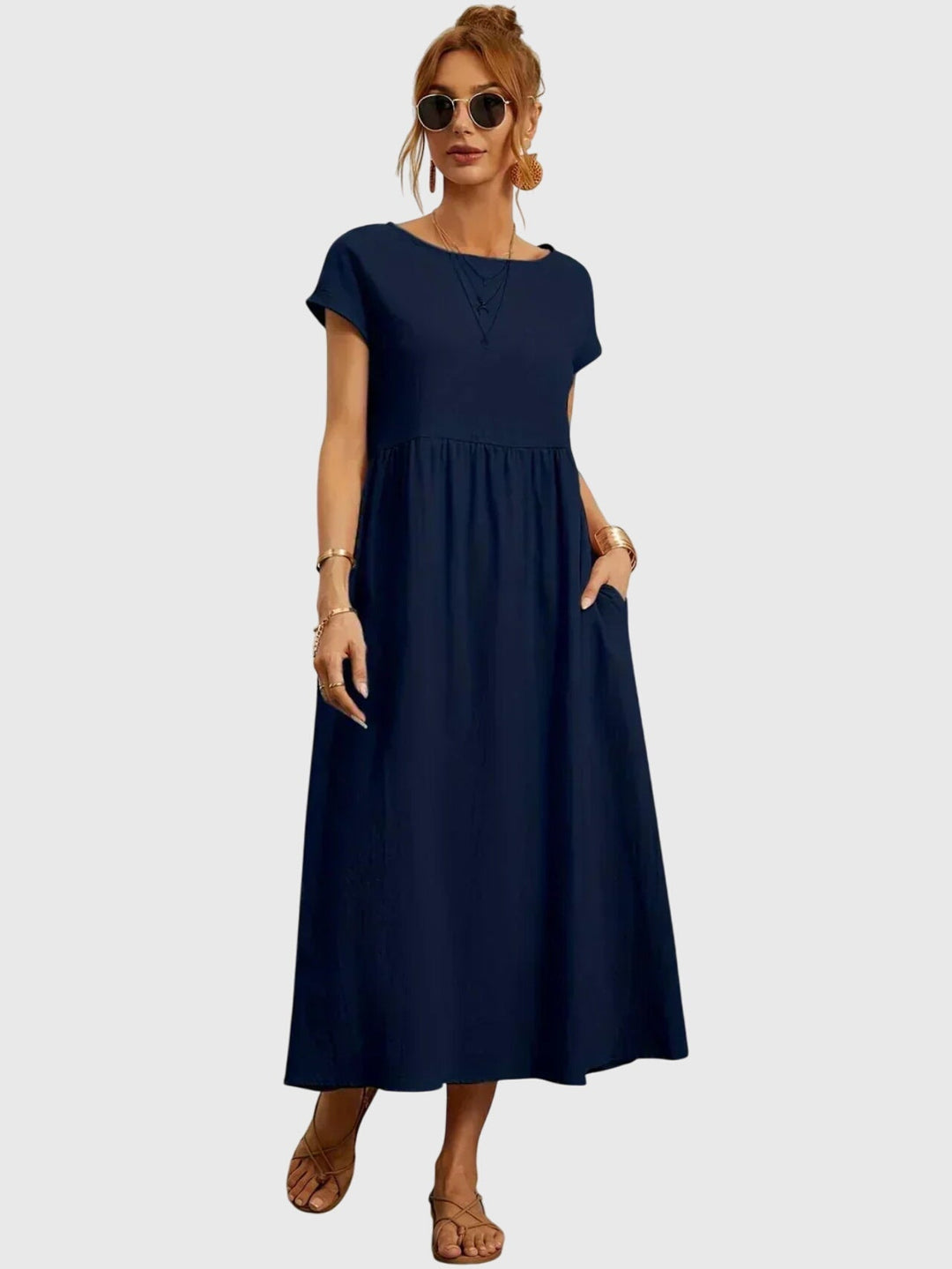 שמלת כיס קז'ואל רפויה ונוחה