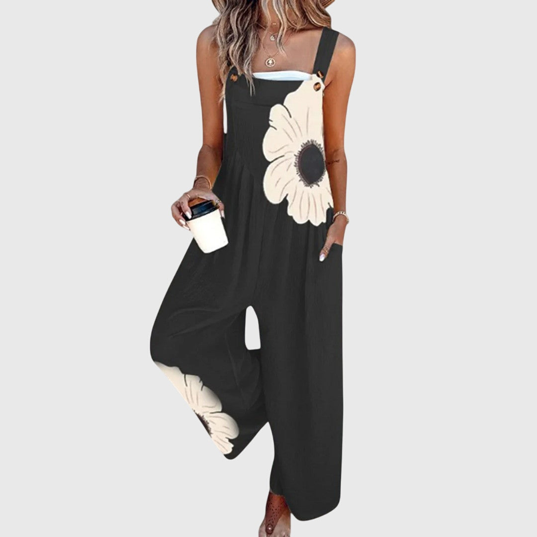 סוודר קיץ נוח עם דוגמת פרחים