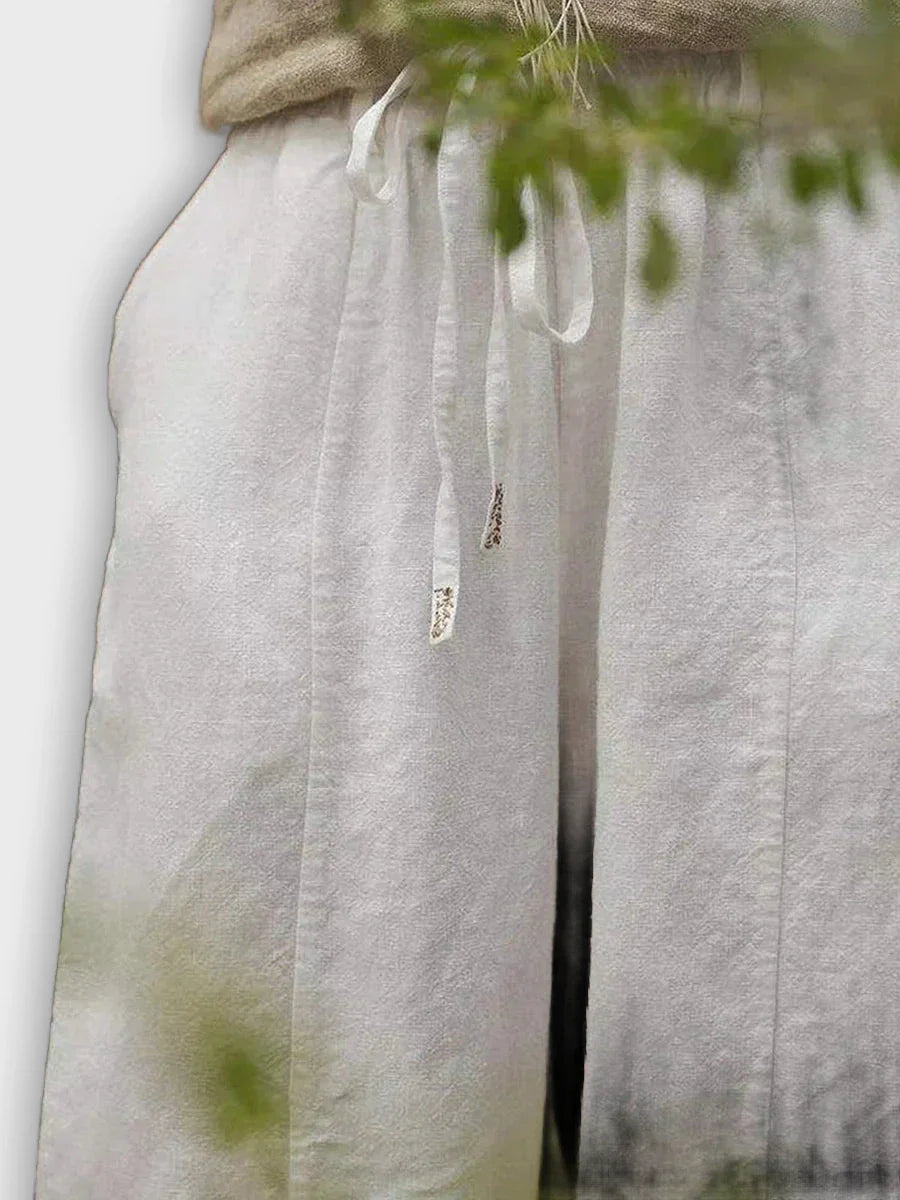 מכנסי כותנה טהורה נוחים בעיצוב אלגנטי