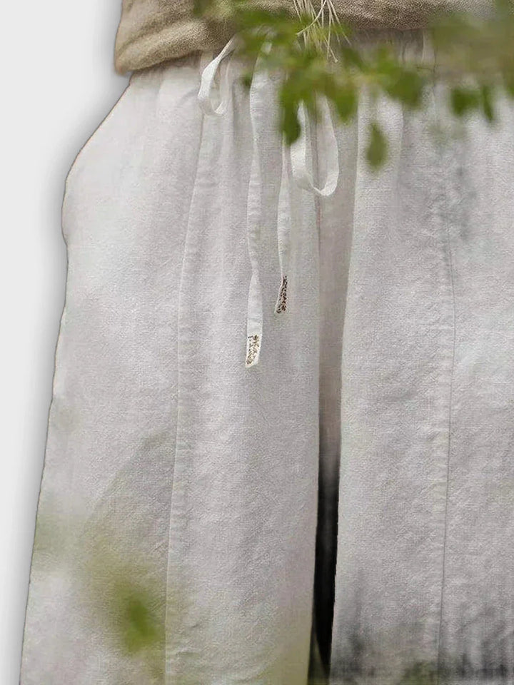 מכנסי כותנה טהורה נוחים בעיצוב אלגנטי