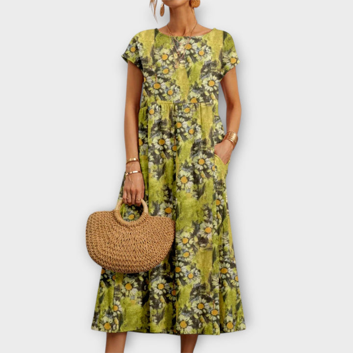 רוזלה - שמלת פרחים אלגנטית