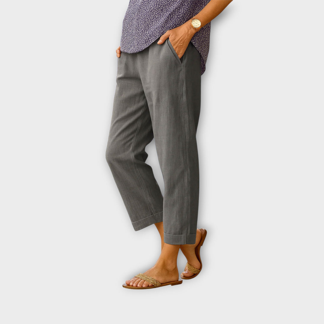 מכנסי קיץ קלילים ונוחים עם כיסים דיסקרטיים