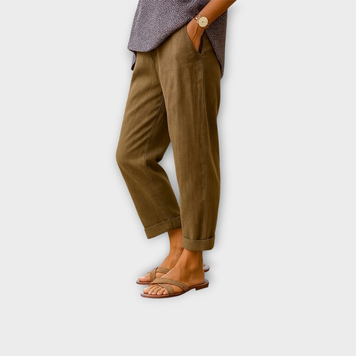 מכנסי קיץ קלילים ונוחים עם כיסים דיסקרטיים