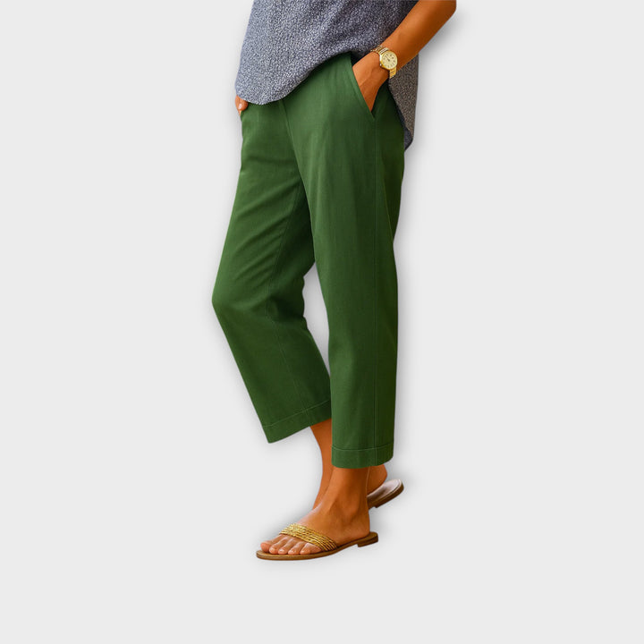 מכנסי קיץ קלילים ונוחים עם כיסים דיסקרטיים