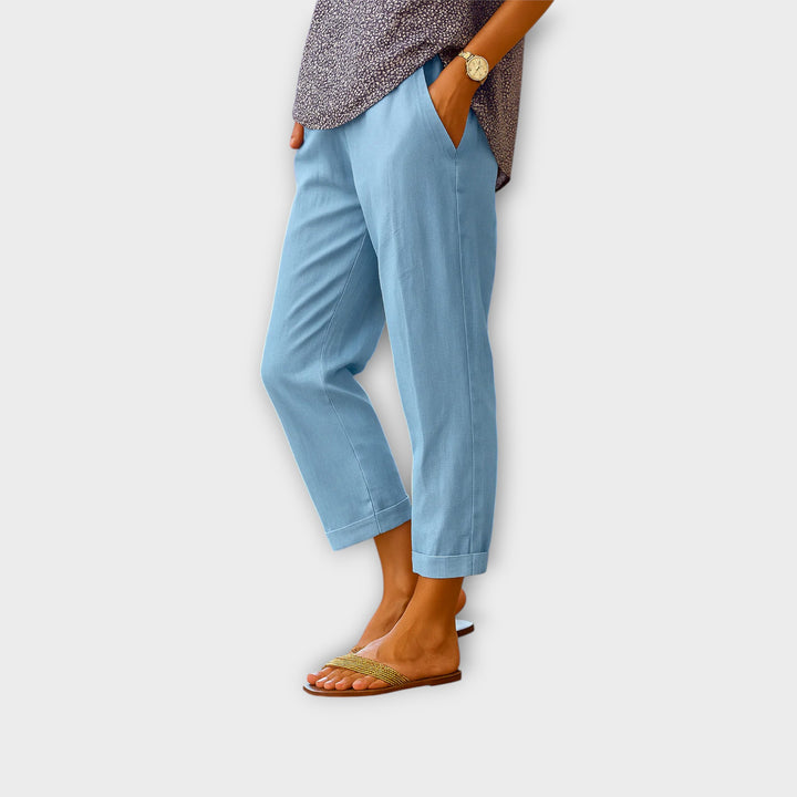 מכנסי קיץ קלילים ונוחים עם כיסים דיסקרטיים