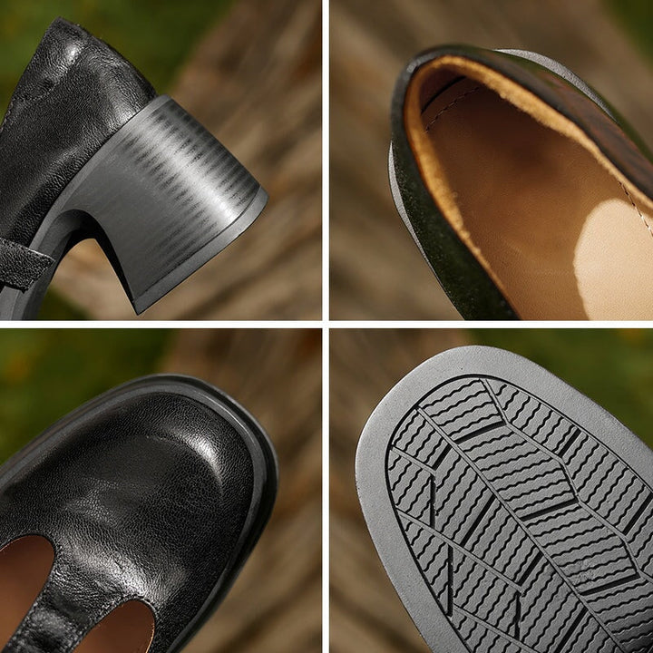 צ'יאלה מרי ג'יינס עם עקב בלוק ואלגנטיות