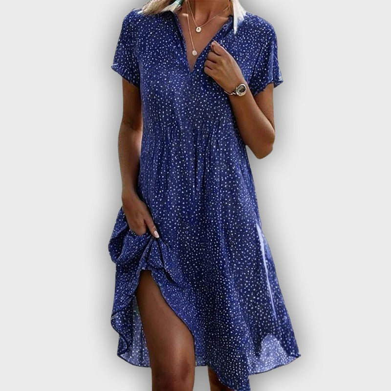 שמלת A-Line אלגנטית בעיצוב רטרו-שיק