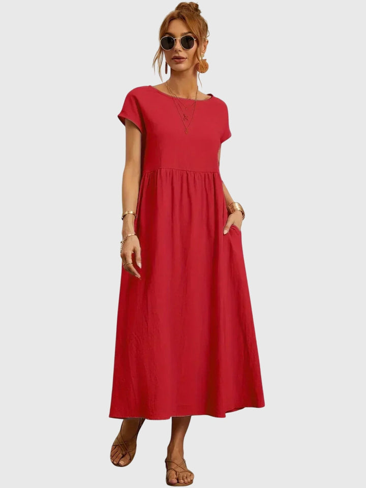 שמלת כיס קז'ואל רפויה ונוחה