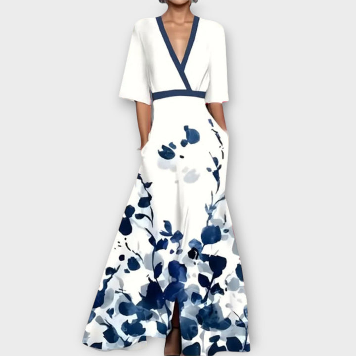 שמלת מישל אלגנטית עם שרוולים ארוכים